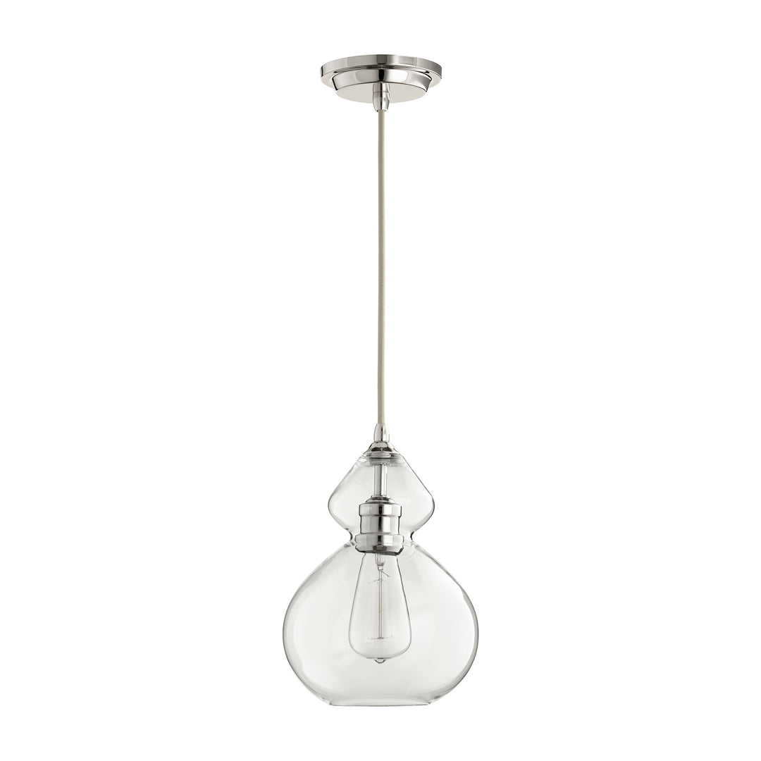 Clear Filament Pendant - Polished Nickel