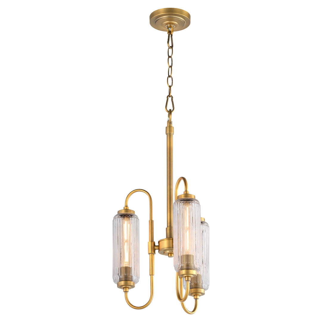 Whitmire 3 Light Pendant  - Brushed Brass