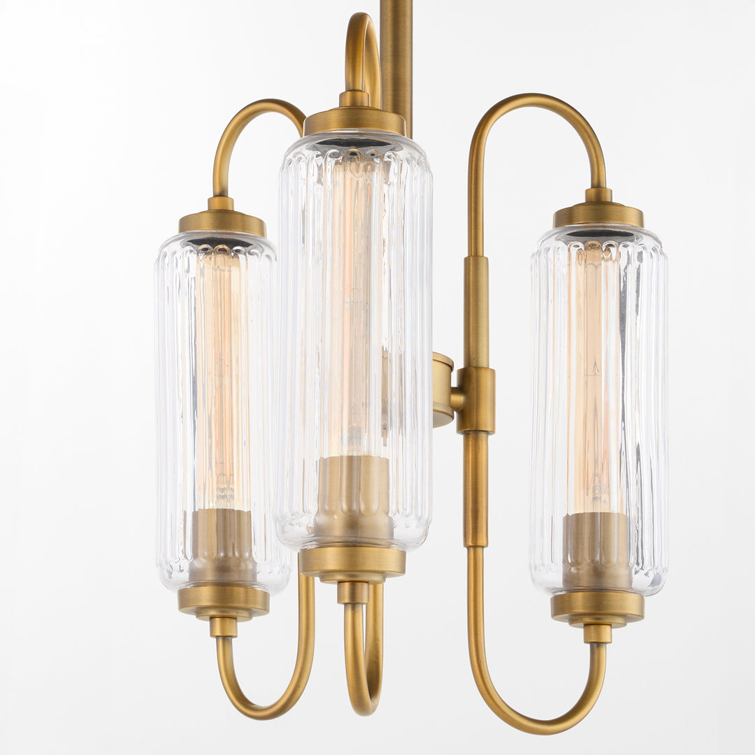 Whitmire 3 Light Pendant  - Brushed Brass