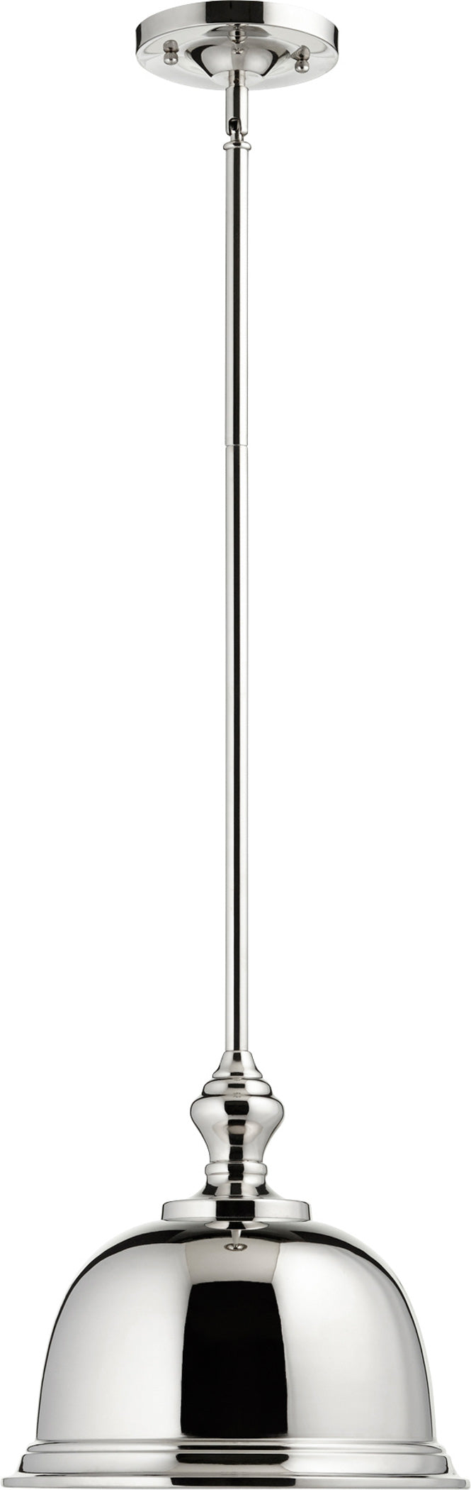 12" Kettle Pendant - Polished Nickel
