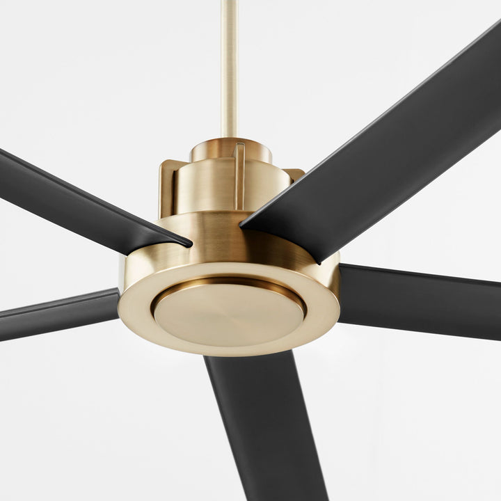 REVEL 80" Fan - Aged Brass / Matte Black