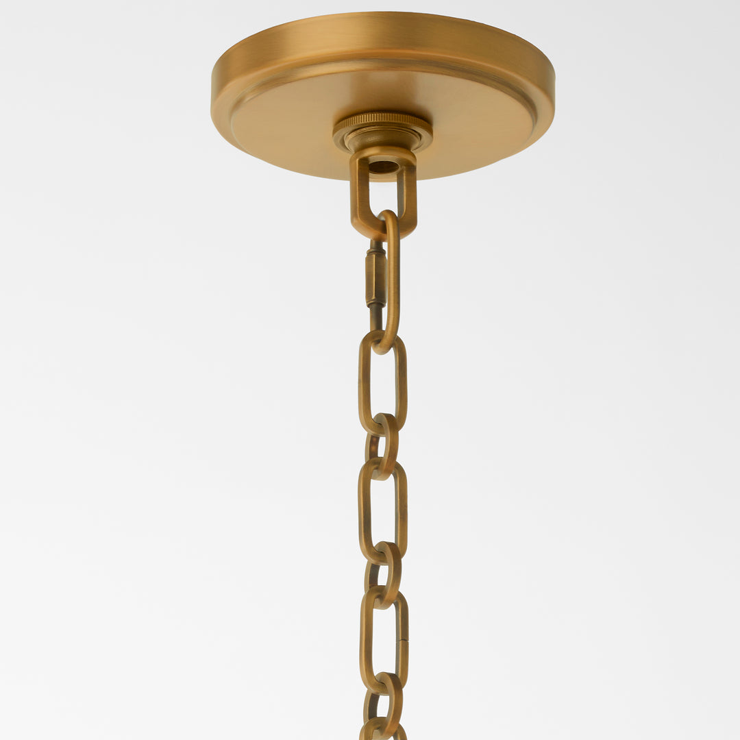 LAUREL 28" 8 Light Pendant - Brushed Brass