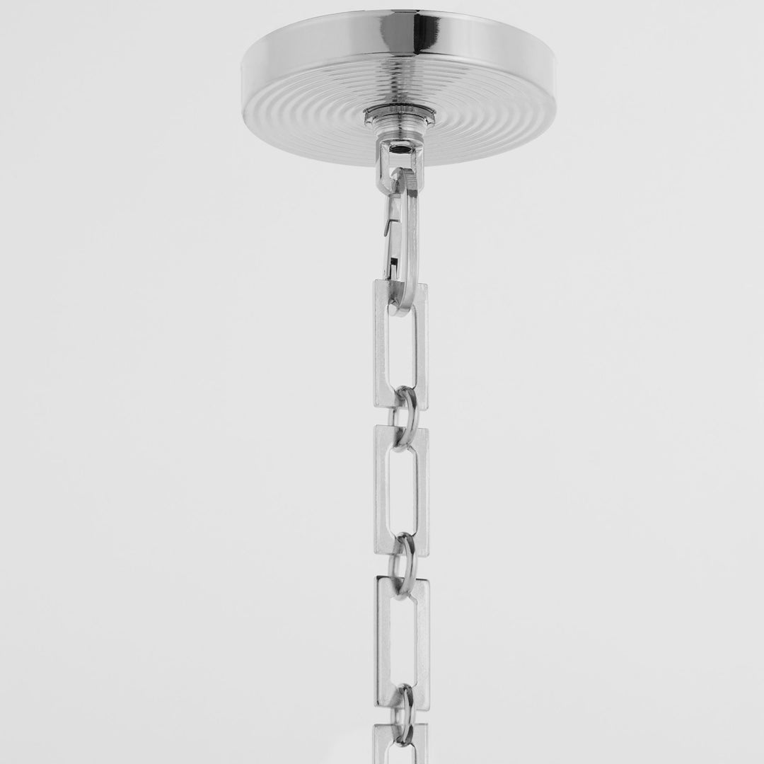 BELINDER 6-Light Fabric Pendant - Chrome