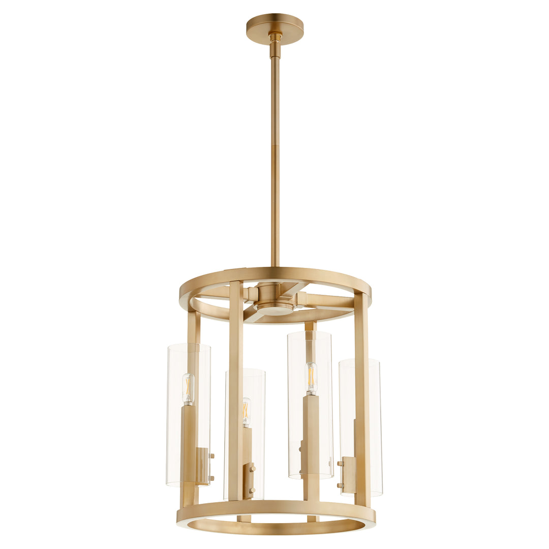 Harbin 4 Light ENTRY - Aged Brass