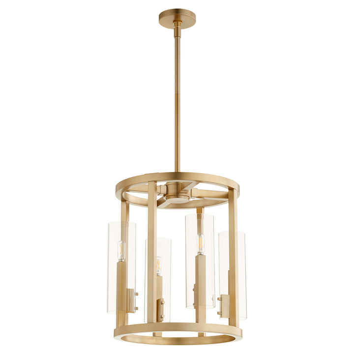 Harbin 4 Light ENTRY - Aged Brass