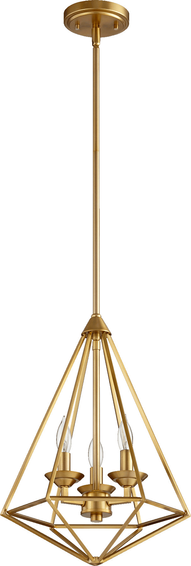 Bennett 3 Light Pendant - Aged Brass
