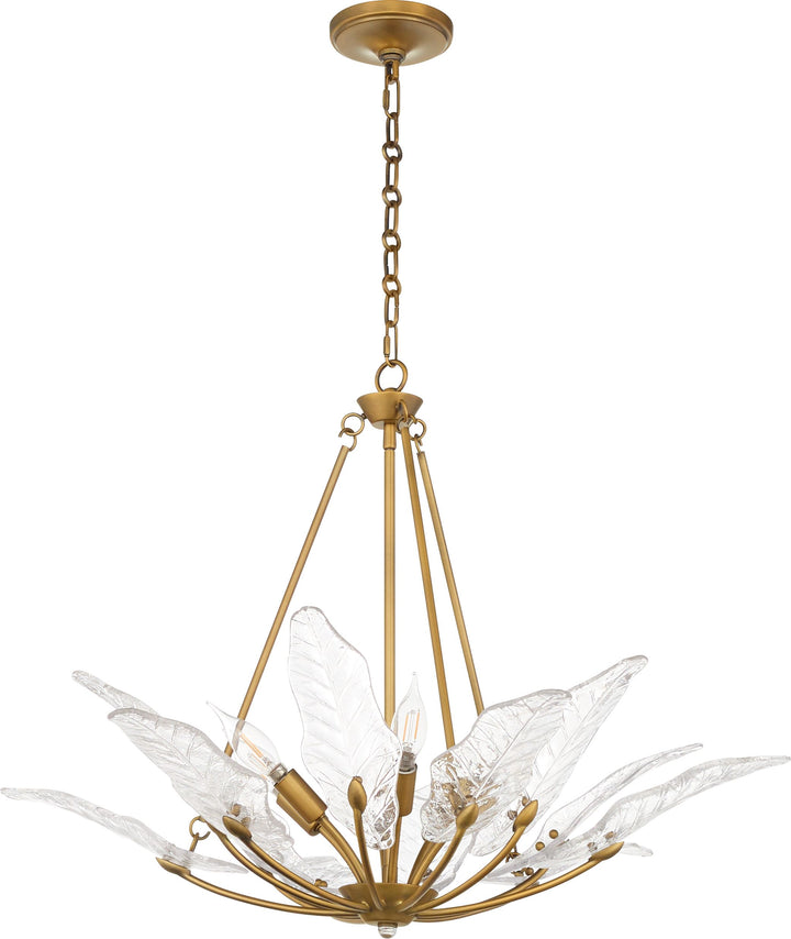 ANASTASIA 32" 6 Light Pendant - Brushed Brass