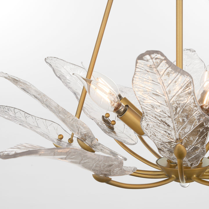 ANASTASIA 32" 6 Light Pendant - Brushed Brass