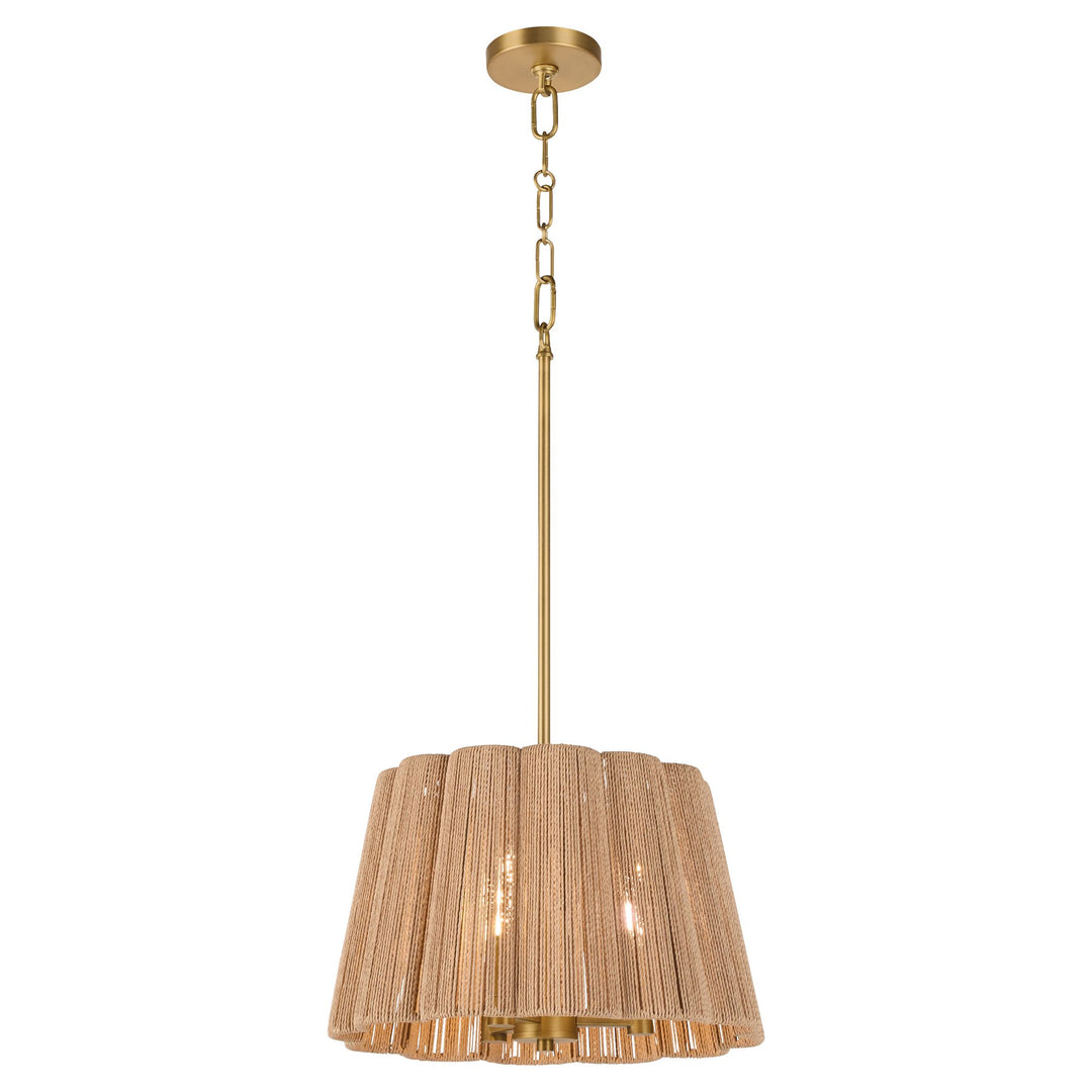 ANTON 3-Light Pendant - Brushed Brass