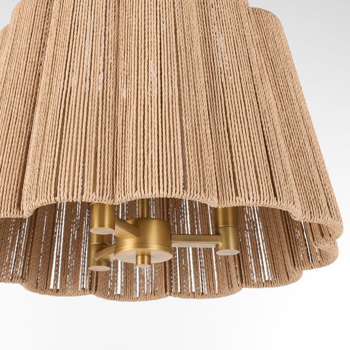 ANTON 3-Light Pendant - Brushed Brass