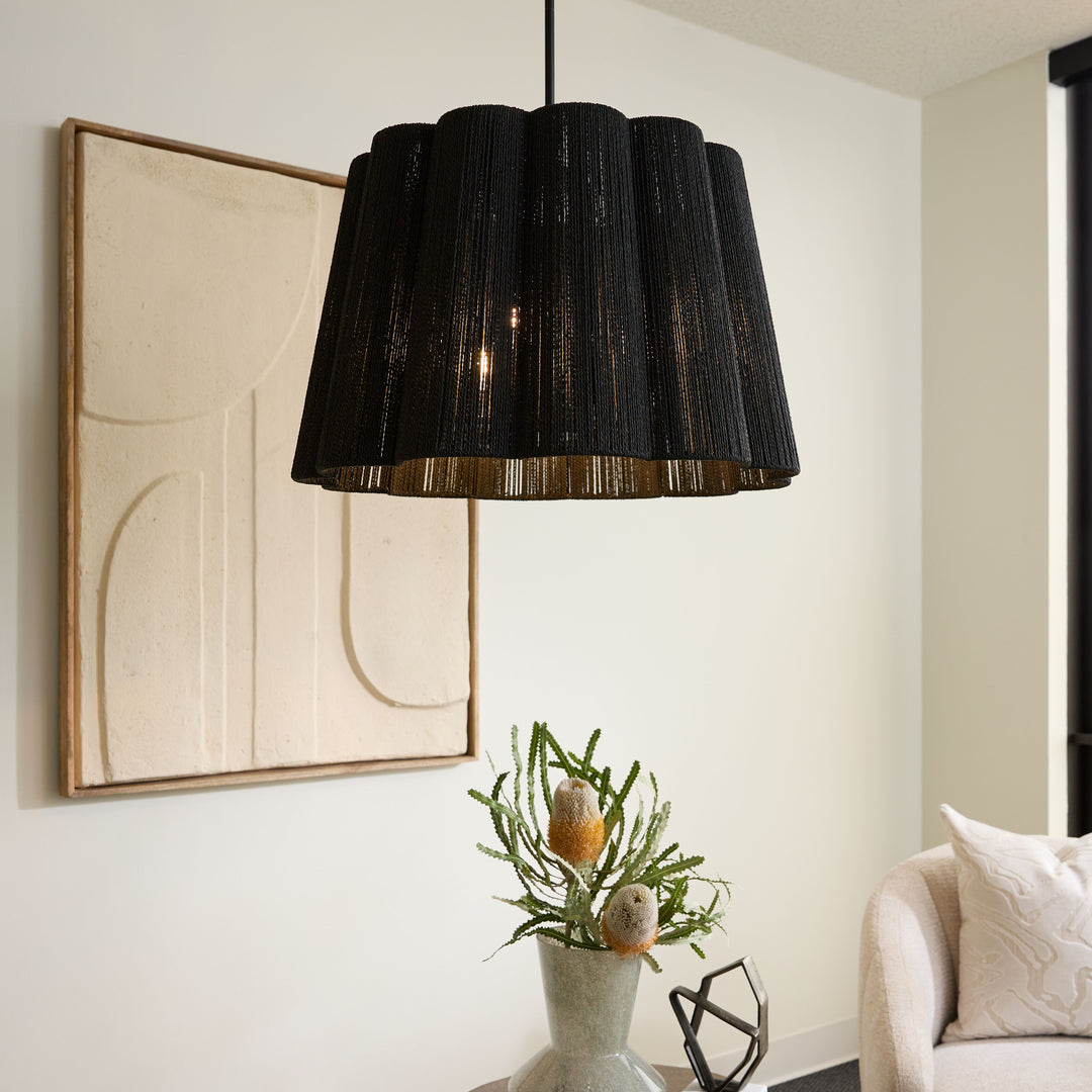 ANTON 3-Light Pendant - Matte Black