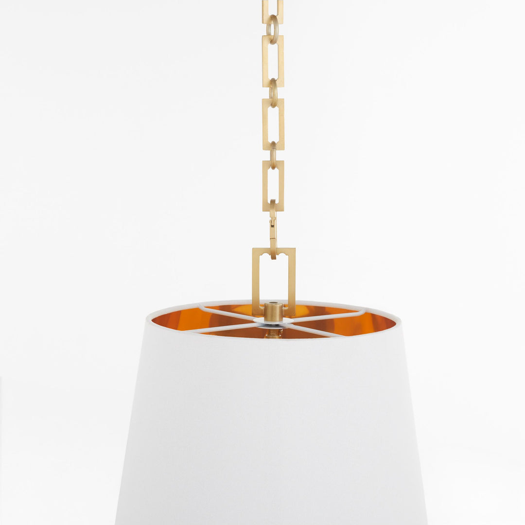 KARNES 15" 3-Light Pendant - Aged Brass