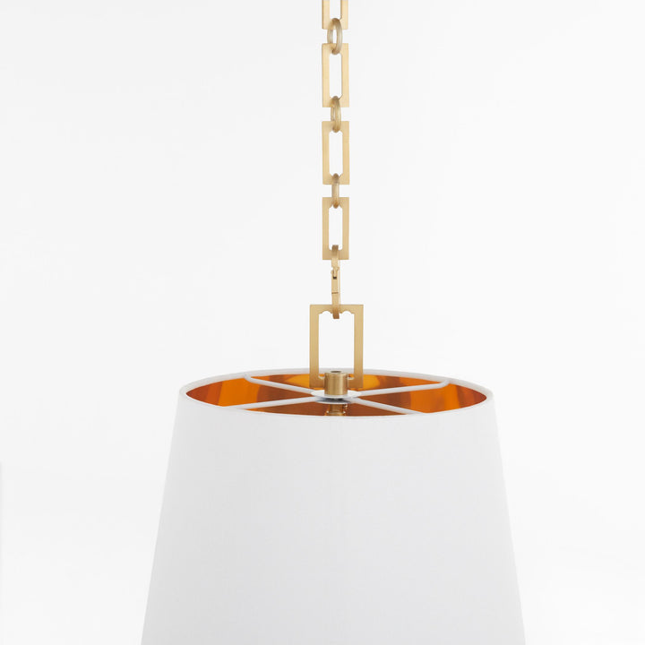 KARNES 15" 3-Light Pendant - Aged Brass