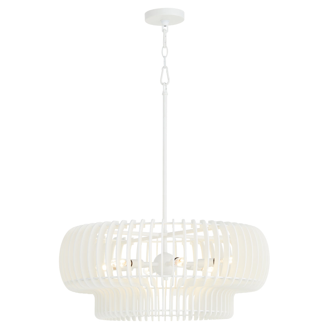 HARRELSON 6-Light Pendant - Studio White