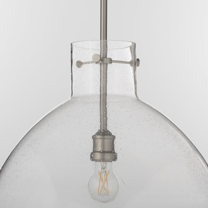 Satin Nickel Transitional Pendant