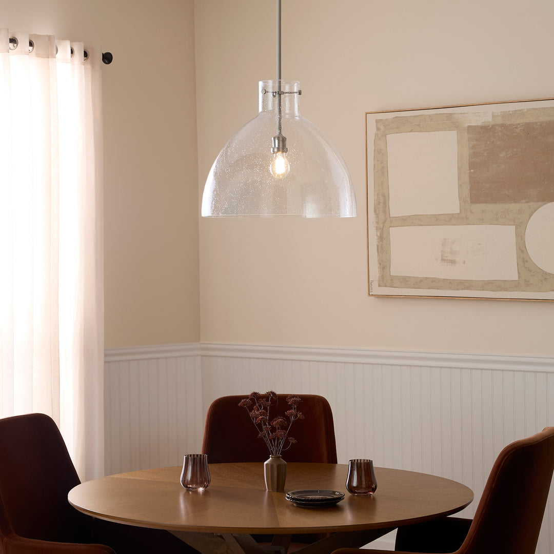 Satin Nickel Transitional Pendant