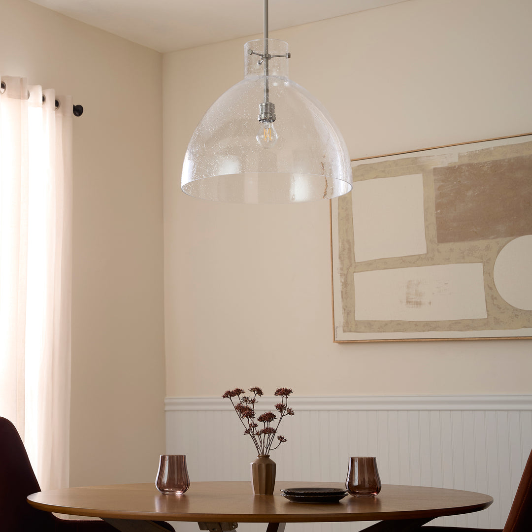 Satin Nickel Transitional Pendant
