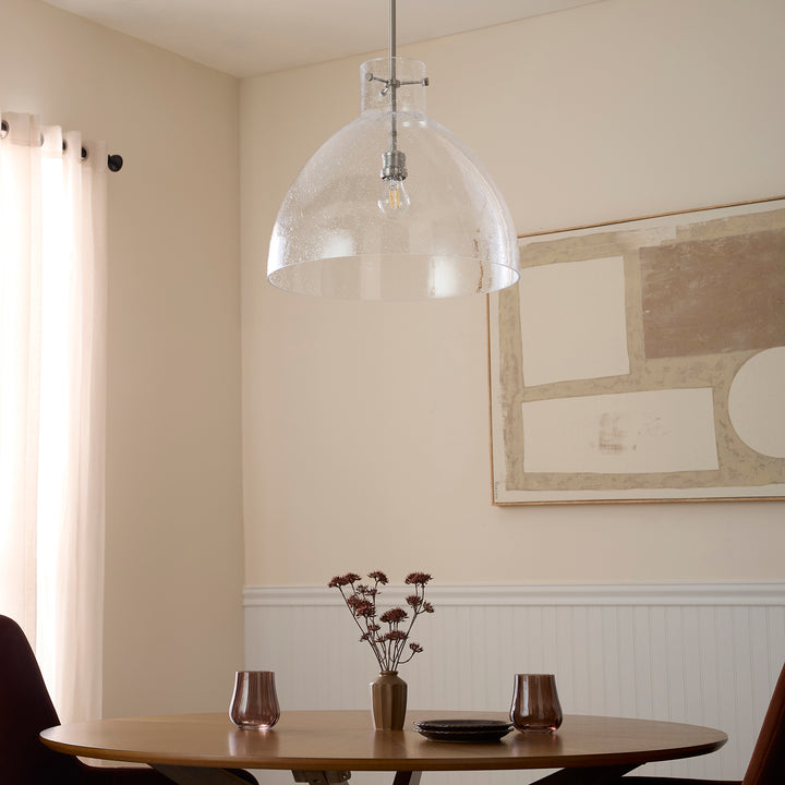 Satin Nickel Transitional Pendant