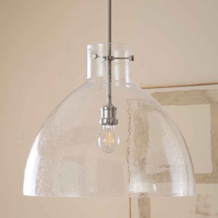 Satin Nickel Transitional Pendant