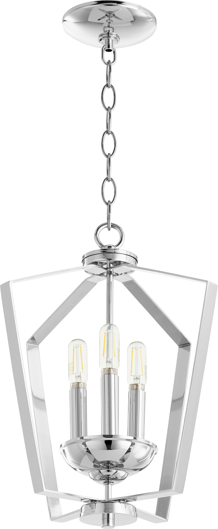 3 Light Entry - Chrome