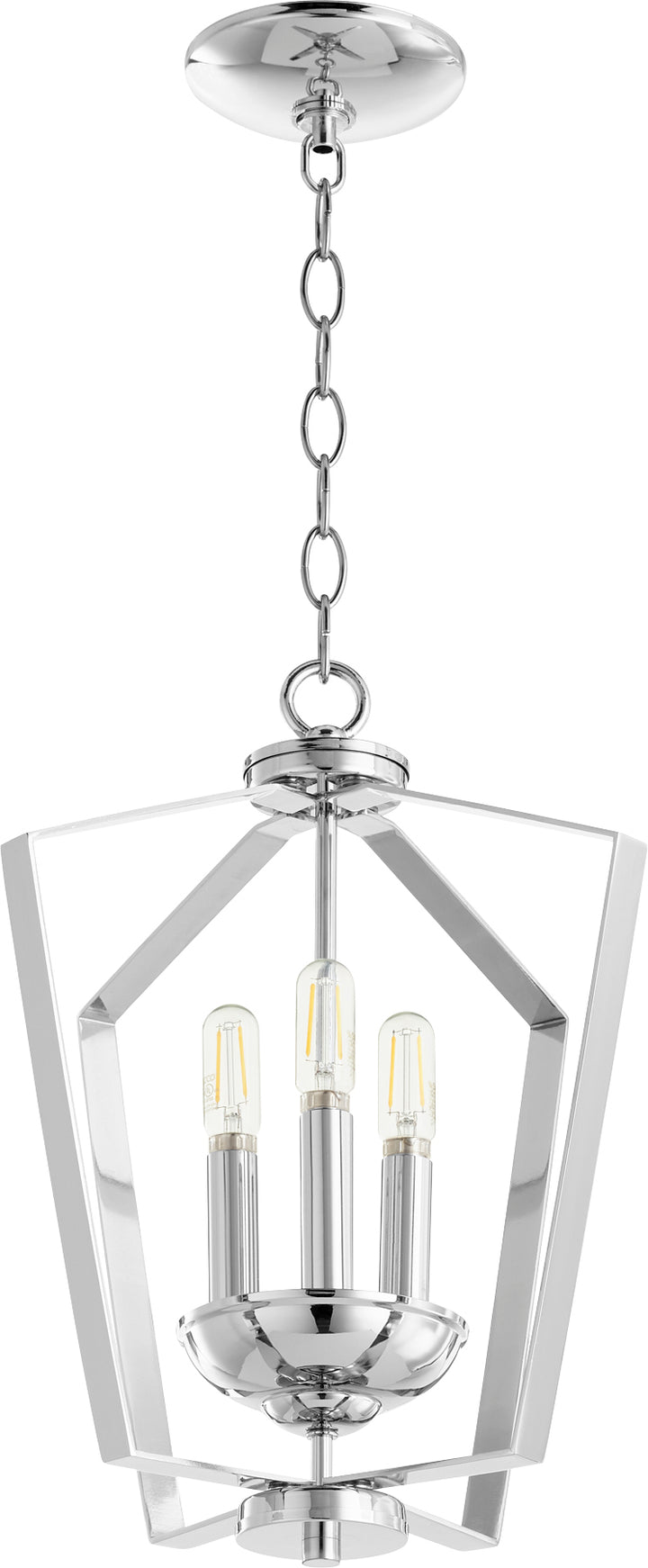 3 Light Entry - Chrome