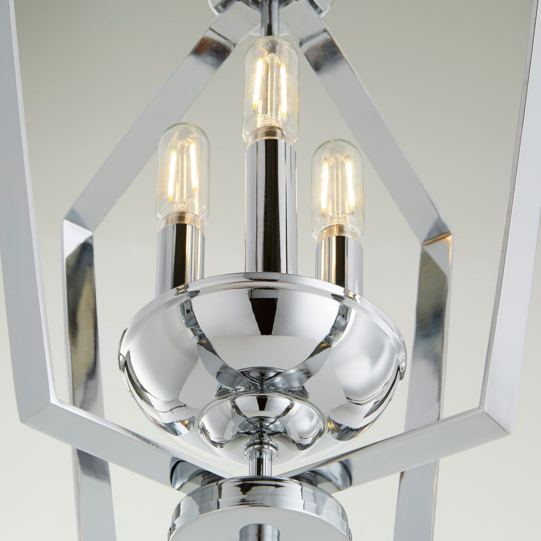 3 Light Entry - Chrome