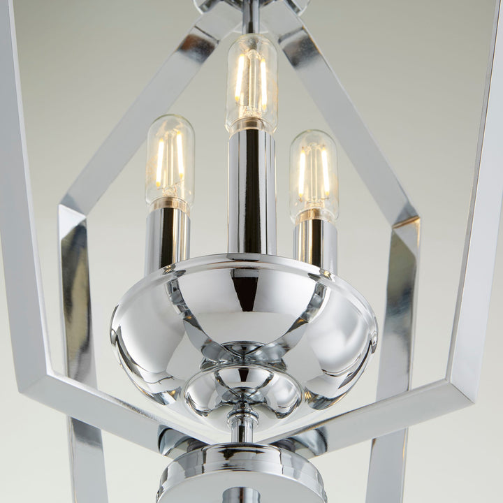 3 Light Entry - Chrome