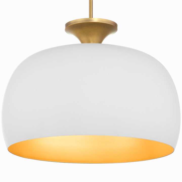 STUPA 22" 3 Light Pendant - SW/Brushed Brass