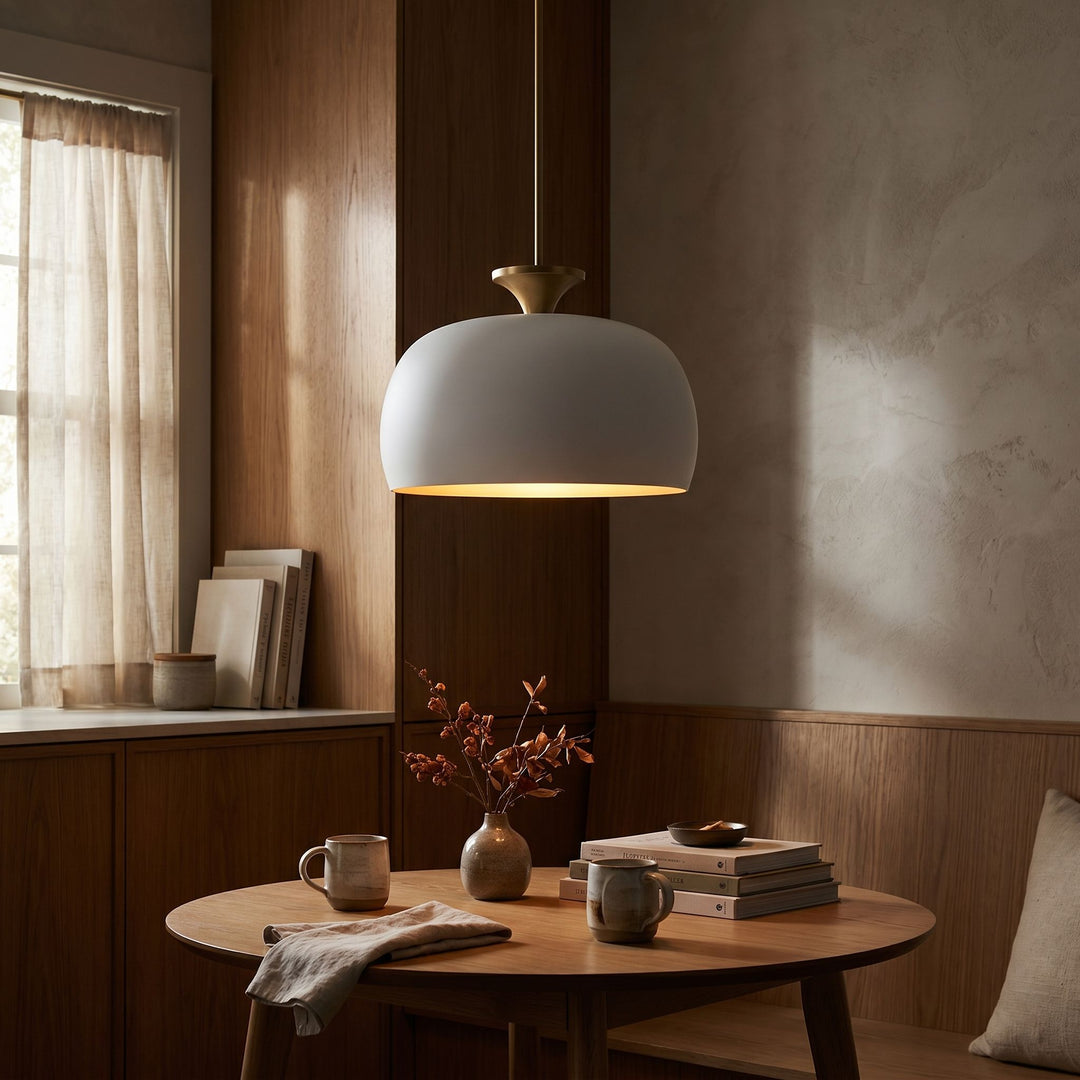 STUPA 22" 3 Light Pendant - SW/Brushed Brass