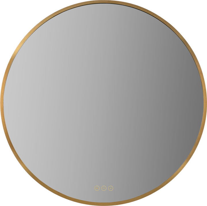 Soleil 30" LED Mirror- Brushed Brass