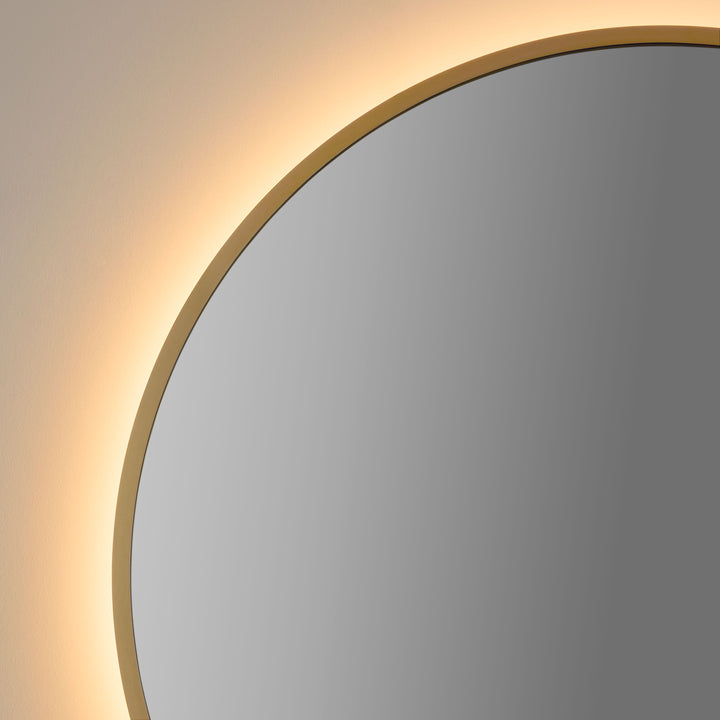 Soleil 30" LED Mirror- Brushed Brass
