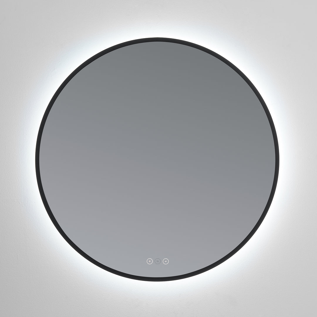 Soleil 30" LED Mirror- Matte Black