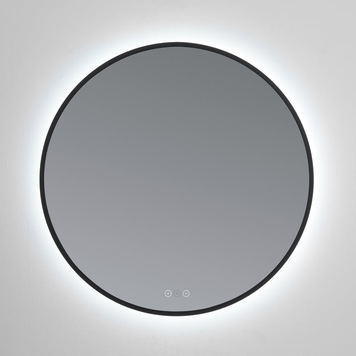 Soleil 30" LED Mirror- Matte Black