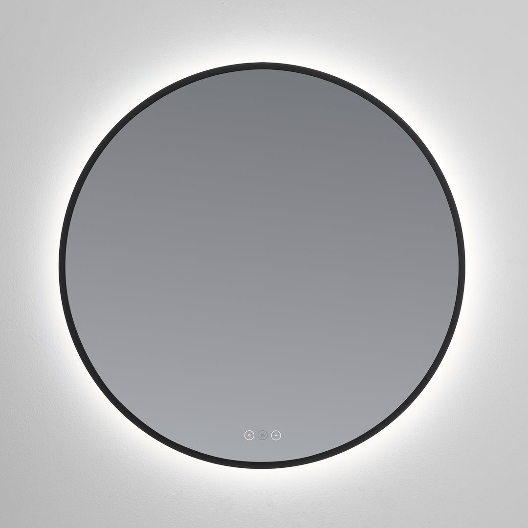 Soleil 30" LED Mirror- Matte Black