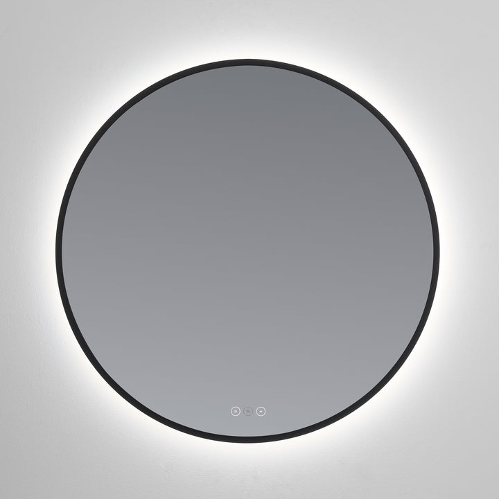 Soleil 30" LED Mirror- Matte Black