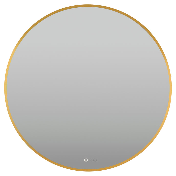 Soleil 36" LED Mirror- Brushed Brass