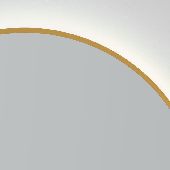 Soleil 36" LED Mirror- Brushed Brass