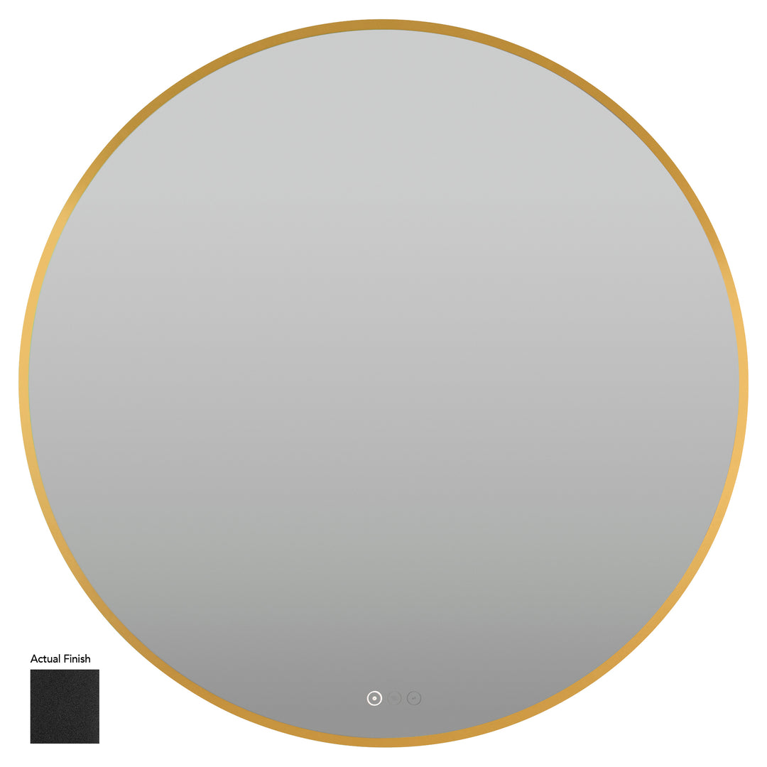 Soleil 36" LED Mirror- Matte Black