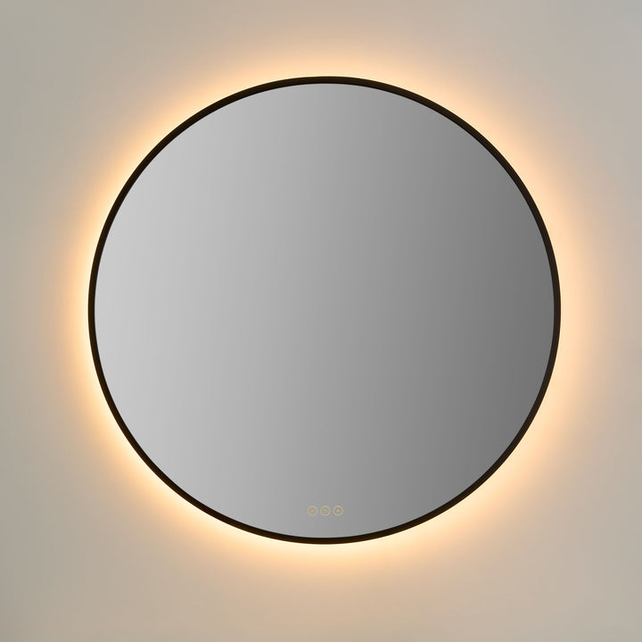 Soleil 36" LED Mirror- Matte Black