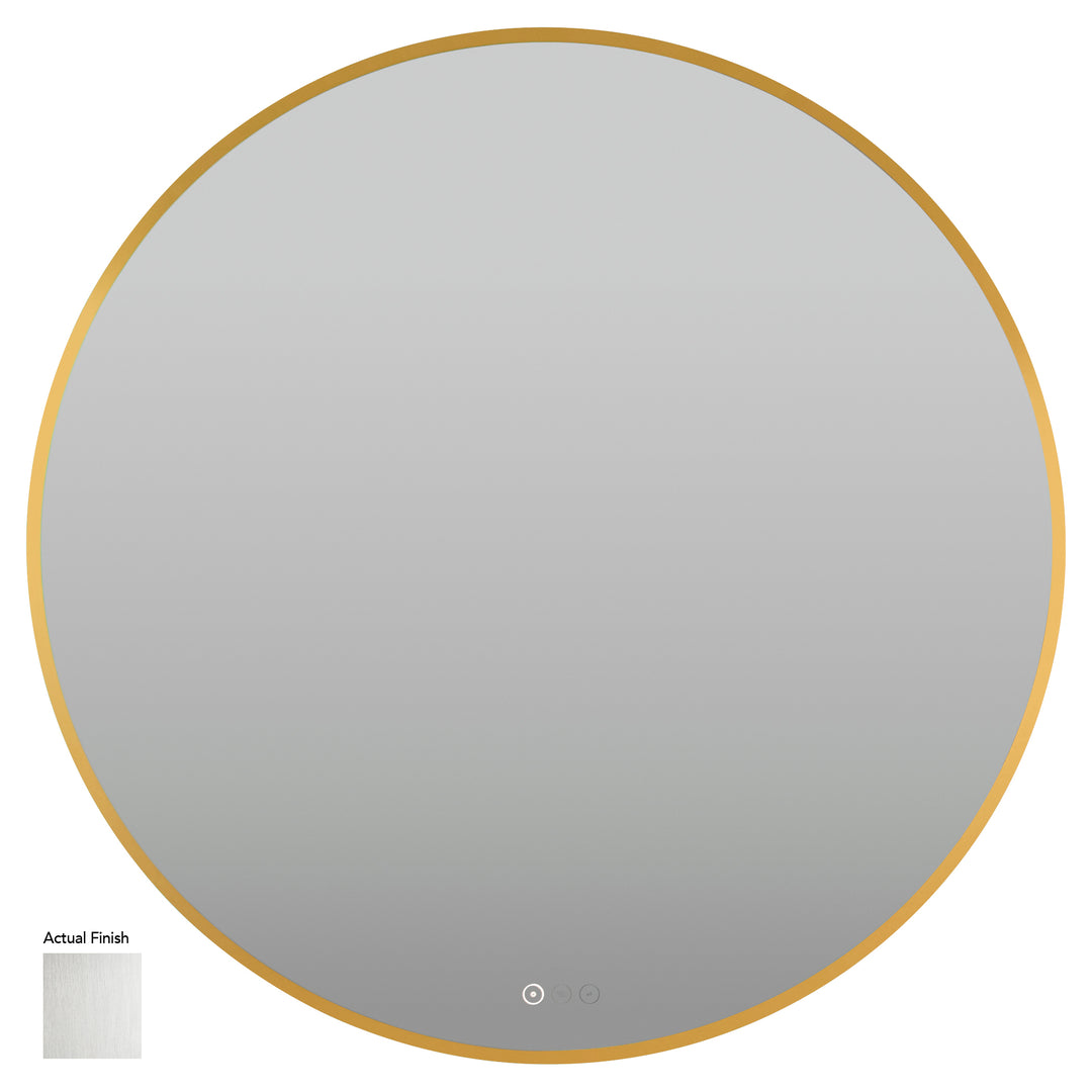 Soleil 36" LED Mirror- Satin Nickel