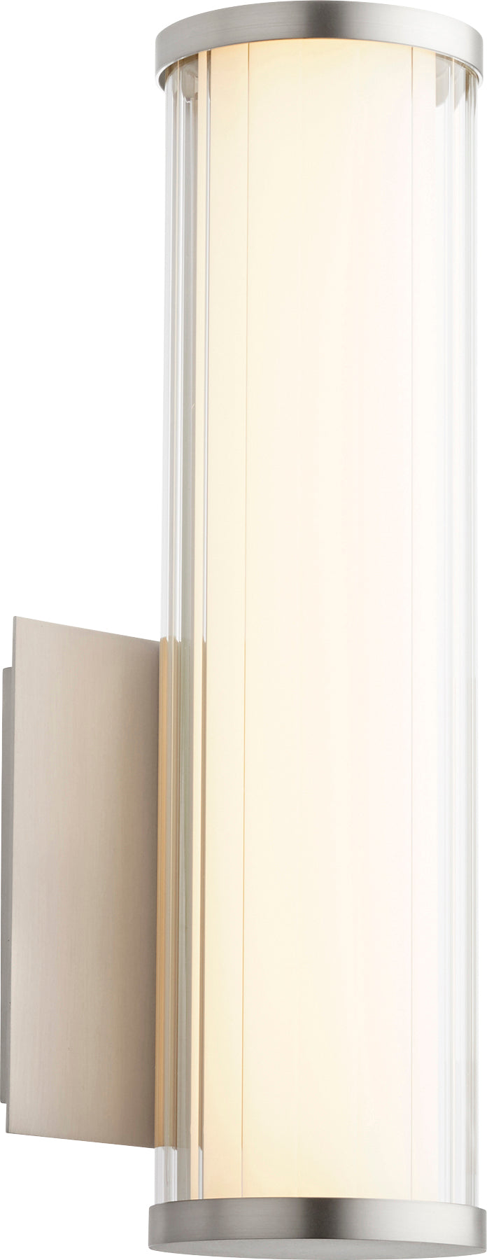 Led 13" Gl/Acr Wall Mount - Satin Nickel