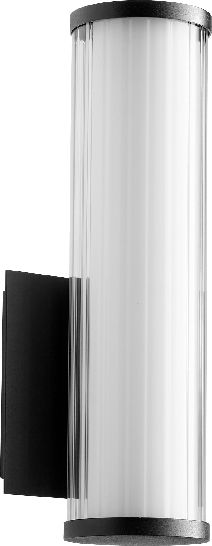 Led 13" Gl/Acr Wall Mount - Textured Black