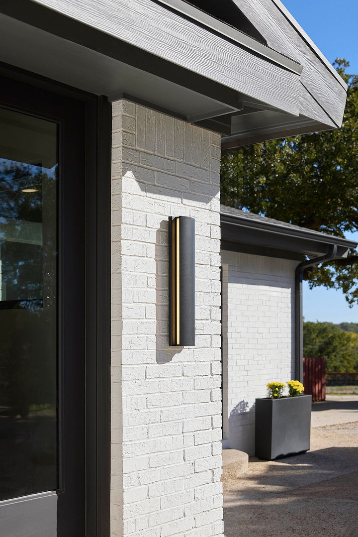 Artemis 24" 2-Light Black Outdoor Wall Light | Marine/Coastal Grade