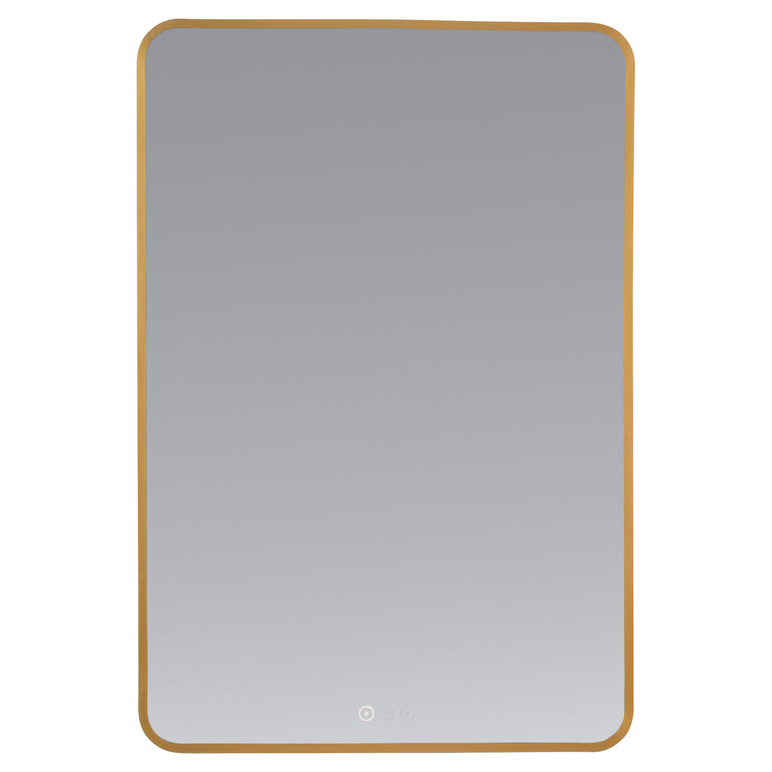 Aero 24'”X36“ LED Mirror- Brushed Brass