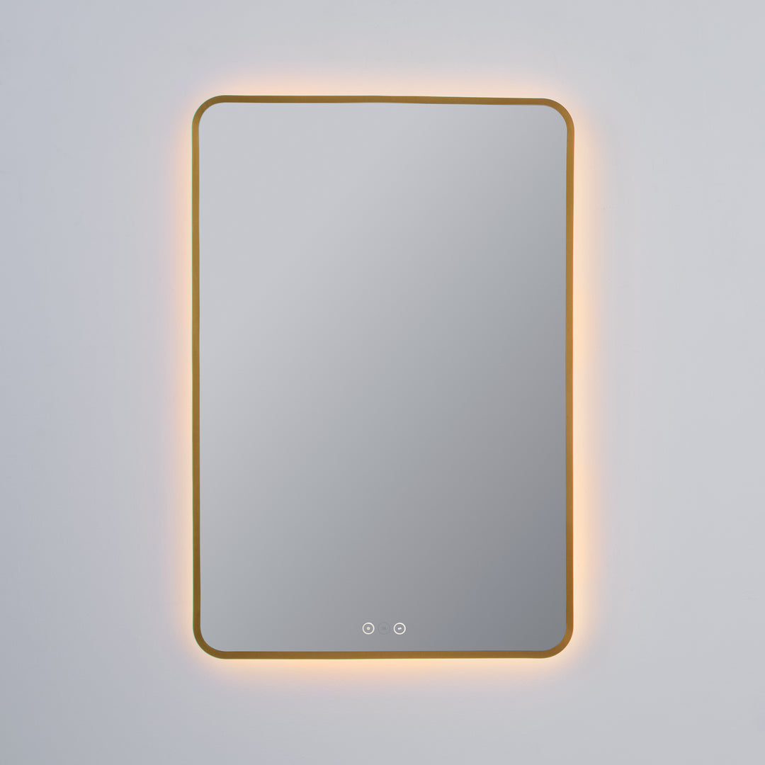 Aero 24'”X36“ LED Mirror- Brushed Brass