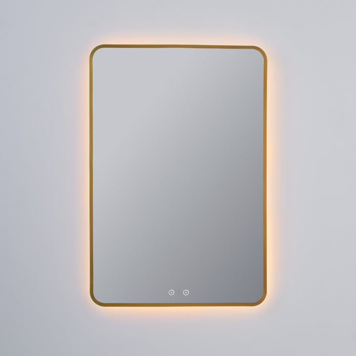 Aero 24'”X36“ LED Mirror- Brushed Brass
