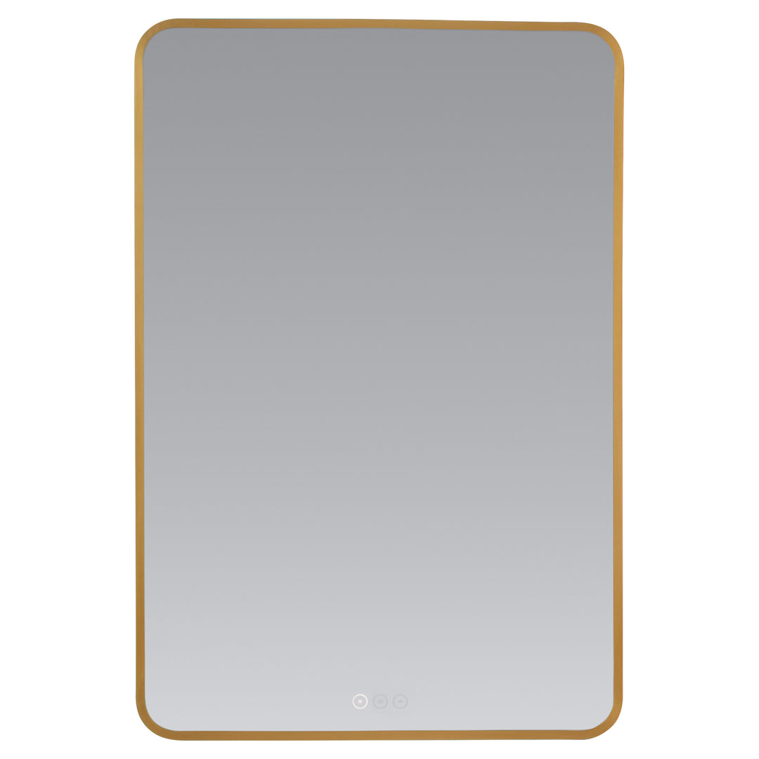 Aero 24'”X36“ LED Mirror- Brushed Brass