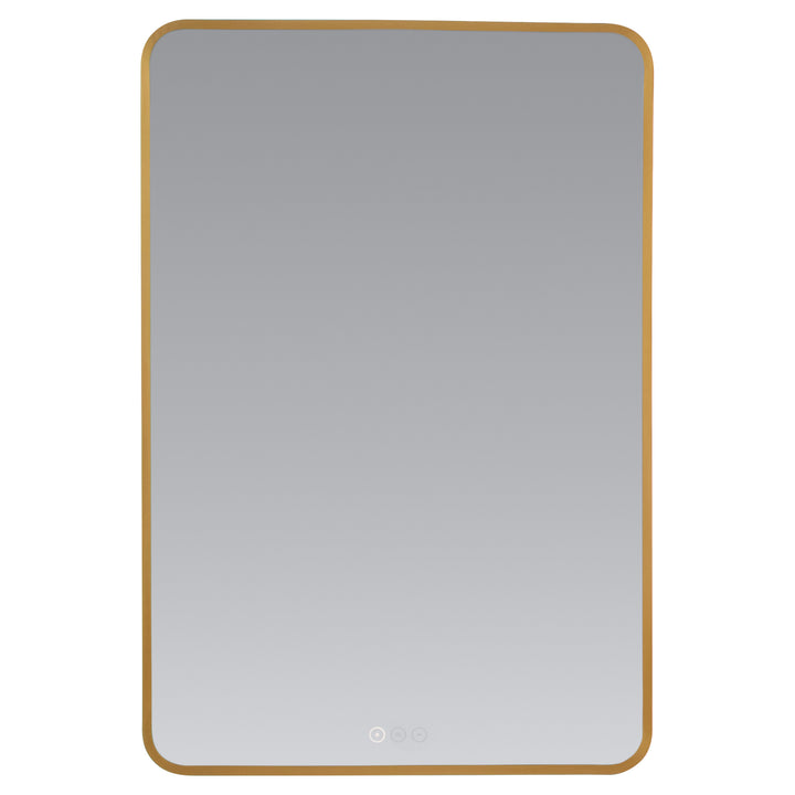 Aero 24'”X36“ LED Mirror- Brushed Brass
