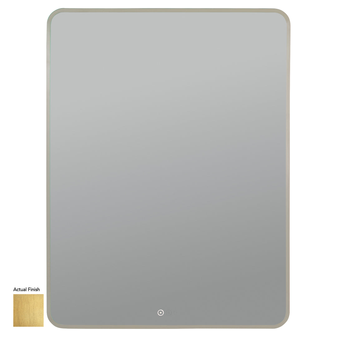 Aero 30'”X40“ LED Mirror- Brushed Brass
