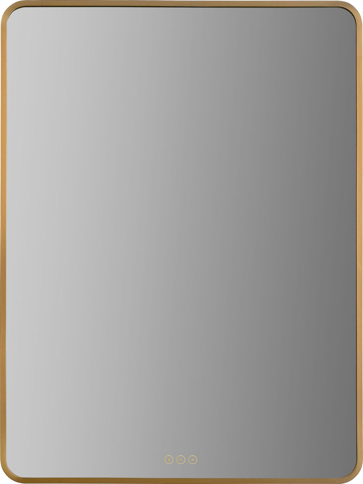 Aero 30'”X40“ LED Mirror- Brushed Brass